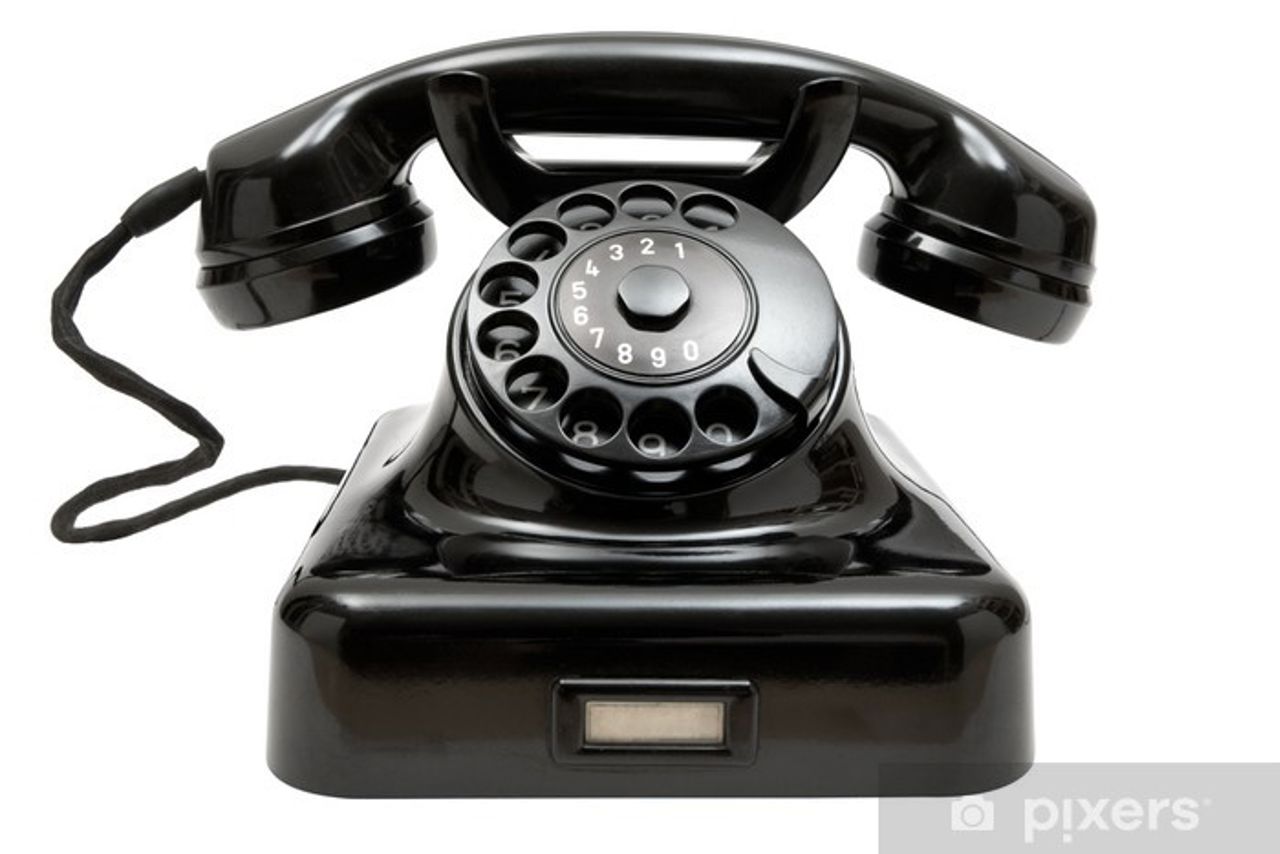 Bilde av gammel telefon